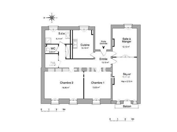 Location Appartement 4 pièces 98.2 m² - 11 BOULEVARD FLEURY Clermont-ferrand 63000