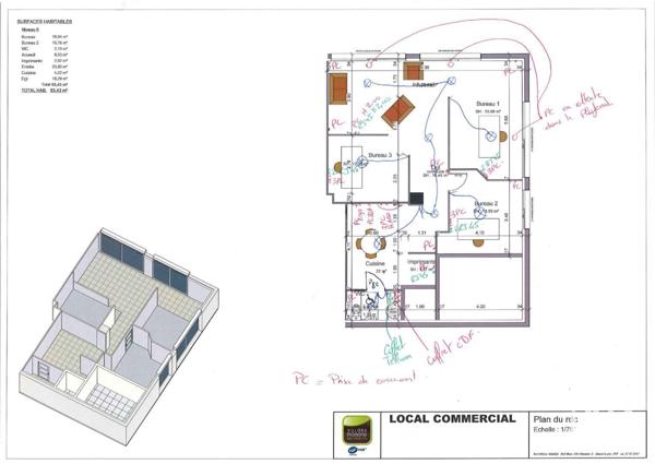 Location murs commerciaux  93 m² Castelnau-d'Estrétefonds