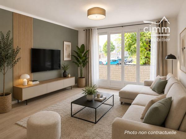 T3 traversant avec balcon – emplacement pratique et fort potentiel