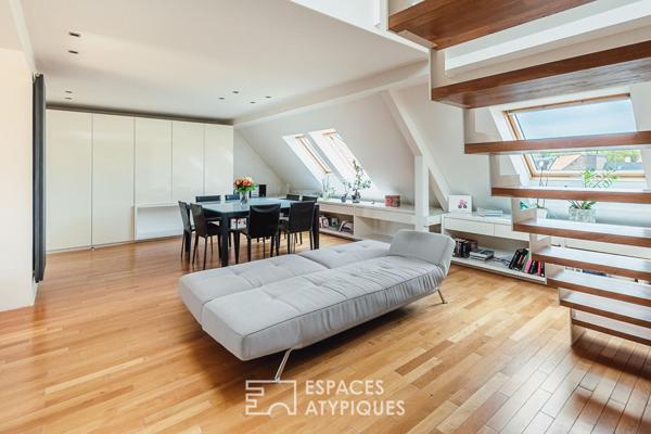 Duplex d’exception sous les toits avec vue Cathédrale