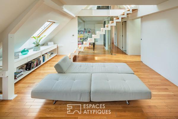 Duplex d’exception sous les toits avec vue Cathédrale