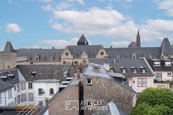 Duplex d’exception sous les toits avec vue Cathédrale