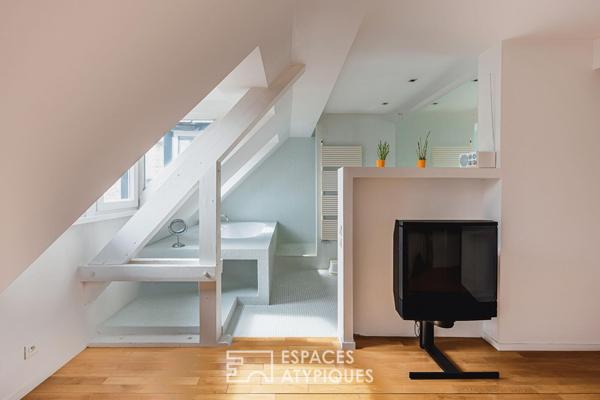 Duplex d’exception sous les toits avec vue Cathédrale