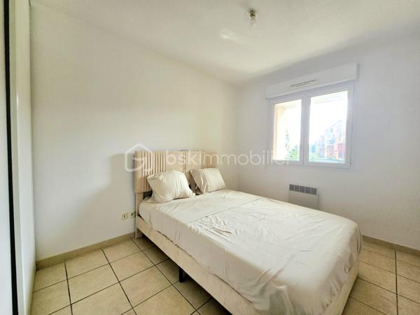 Valenti Victor vous propose en exclusivité - Ce beau T2 situé dans une résidence privée et sécurisée. L'appartement est au 1er étage avec ascenseur. Emplacement idéal à proximité de la zone commerciale Hyper U et de toutes les commodités (arrêt de bus, banque etc..). Ce bien se compose comme suit : 

- Un séjour climatisé avec cuisine ouverte équipée et aménagée
- Une chambre avec placards, une salle de bains rénovée en 2022 et un wc séparé.
- Un agréable extérieur permettant de profiter des beaux jours est accessible depuis le séjour. 
- Une place de parking privative complète le tout

Vous serez séduit par les prestations de la résidence avec notamment sa piscine privative, son emplacement privilégié ainsi que les multiples possibilités qu'il vous offrira. Que ce soit pour un investissement locatif courte ou longue durée, une résidence secondaire, un pied à terre ou autre, il saura répondre à vos besoins.
