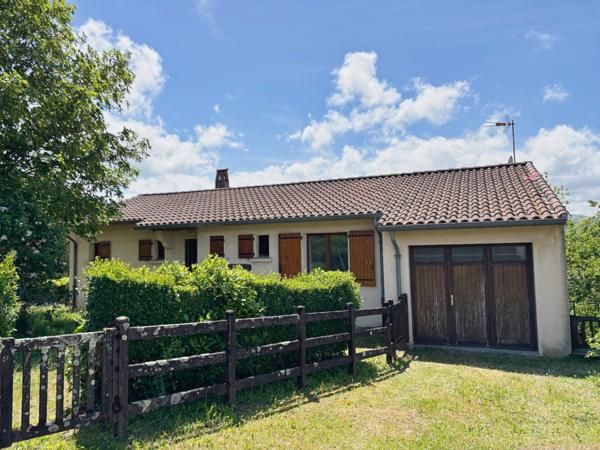 Maison de plain-pied à Saint-Baudille – Vue imprenable et beau potentiel