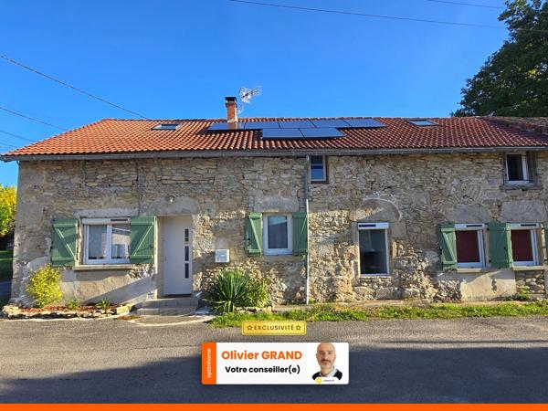 Maison rénovée en Pierre 6 pièces + Jardin + Garage - ORADOUR SUR GLANE (87)