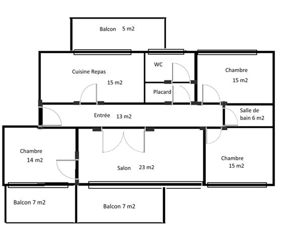 Appartement 5 pièces - 103 m² Exclusivité efficity