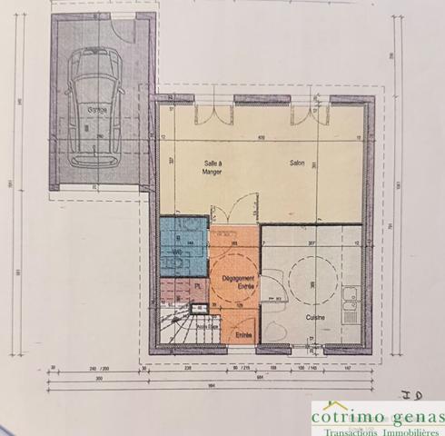 GENAS Maison de 82m² hab. Terrain 319m²