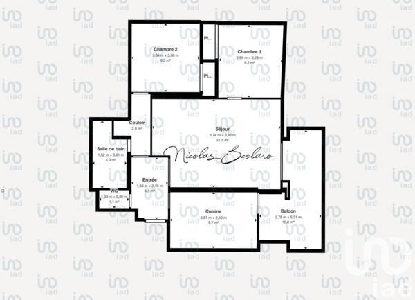 Appartement à vendre 3 pièces 64 m² Avignon