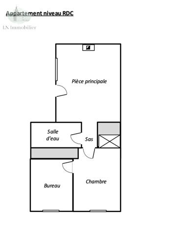 CONCARNEAU - APPARTEMENT T3 AVEC COUR - 45,93 M²