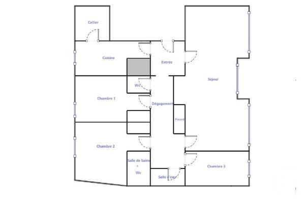 Appartement F5 à vendre  5 pièces - 115,16 m2 PARIS - 75020