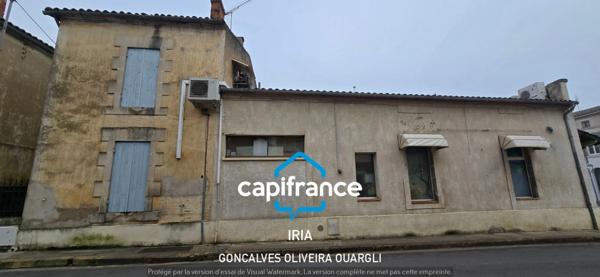 Immeuble à vendre TONNEINS (47) avec appartement et local commercial.