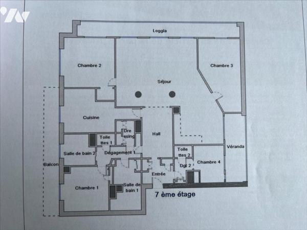 VALENCE CENTRE - appartement T5 161 m² + garage 279 000 € honoraires charges vendeur