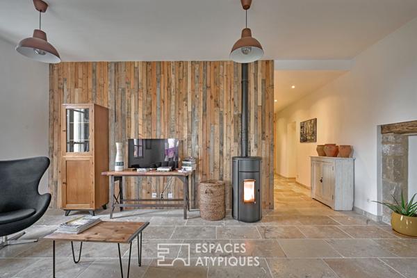 Appartement rénové et confidentiel au coeur d’un village proche d’Uzès