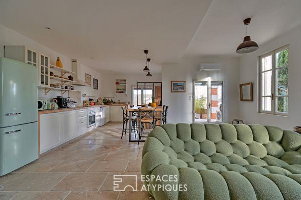 Appartement rénové et confidentiel au coeur d’un village proche d’Uzès