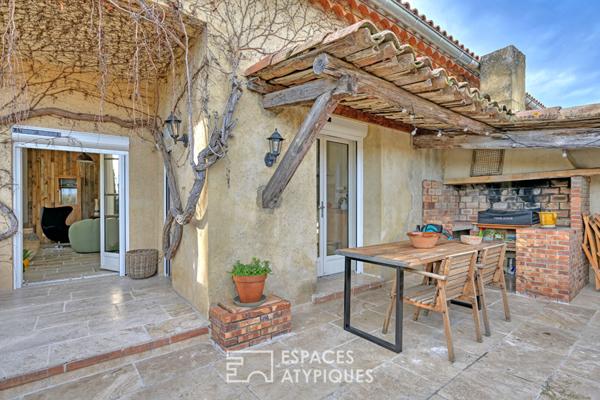 Appartement rénové et confidentiel au coeur d’un village proche d’Uzès