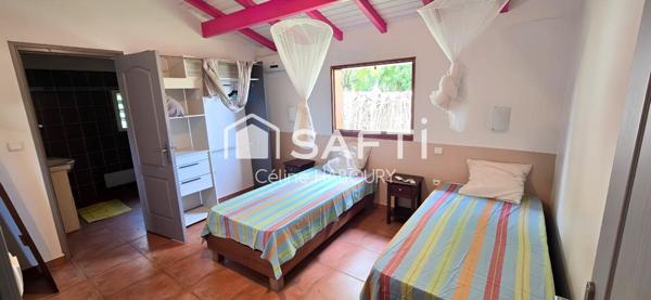 jolie villa en bois avec bungalow indépendant