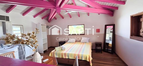 jolie villa en bois avec bungalow indépendant