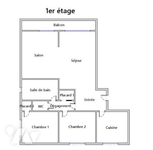 Appartement Saint-Etienne 4 pièces 73m²
