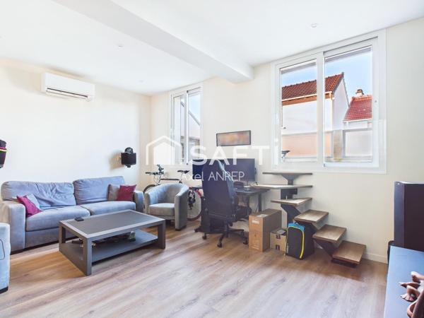 Appartement rénové de T2 de 44m² proche métro Villejuif Léo Lagrange