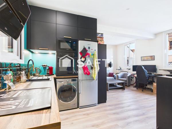 Appartement rénové de T2 de 44m² proche métro Villejuif Léo Lagrange