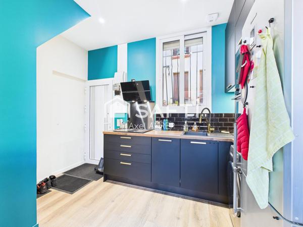 Appartement rénové de T2 de 44m² proche métro Villejuif Léo Lagrange