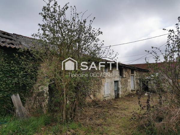 terrain constructible 1400m2 avec bâtiment