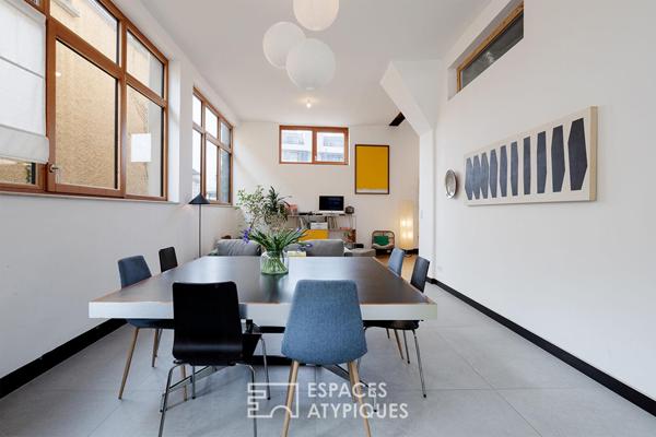 Ancienne serrurerie réhabilitée en loft avec atelier