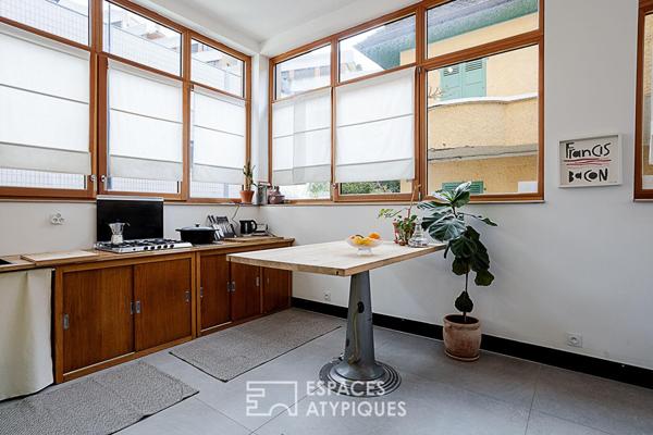 Ancienne serrurerie réhabilitée en loft avec atelier