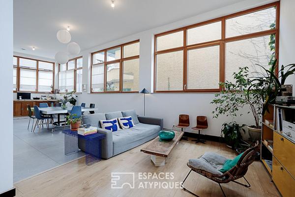 Ancienne serrurerie réhabilitée en loft avec atelier
