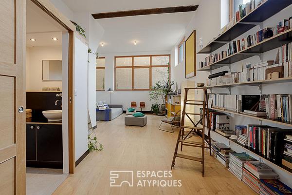 Ancienne serrurerie réhabilitée en loft avec atelier