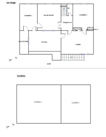 Maison à Saint-Brice-en-Coglès, 35460 - 4 pièces 74m²