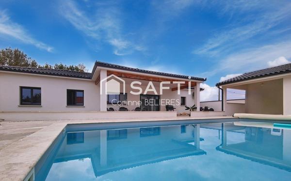 Maison récente de 123m² - 4 chambres + piscine au sel