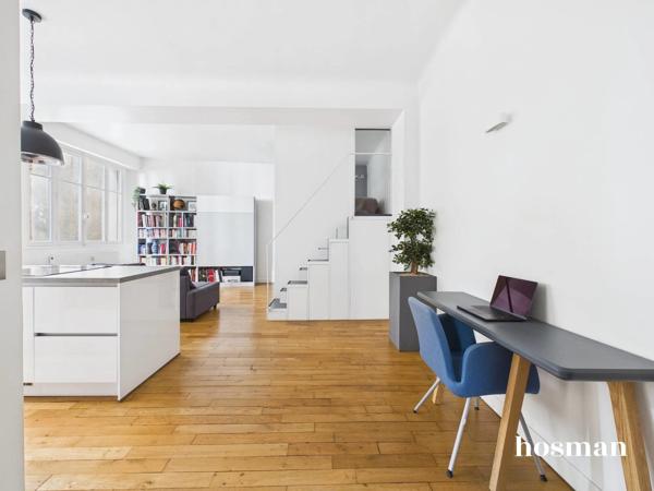 Esprit loft ! Appartement 3 pièces 55 m² (64 m² au sol), avec cave - Rue Erlanger, Paris 16e