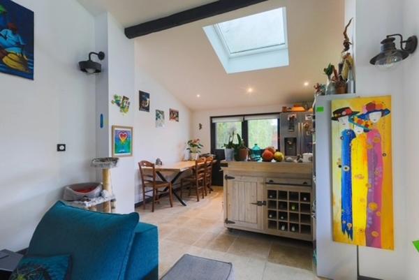 Très bel ensemble immobilier avec jardin et piscine proposant 2 maisons non mitoyennes  et un immeuble de 5 studios avec rentabilité locative