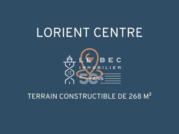 EXCLUSIVITÉ LORIENT Blum : Terrain constructible de 268m²
