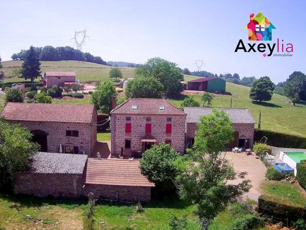 Saint-Martin-d'Estréaux (42620) A VENDRE- PROCHE SECTEURS TOURISTIQUES- PROPRIÉTÉ AVEC GITES SUR 1HA600 ENVIRON DE TERRAIN