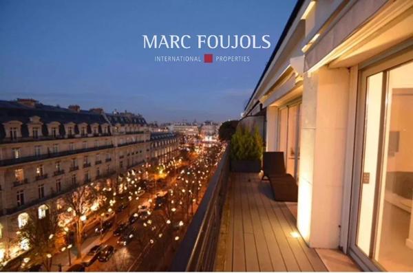 Paris VIII Montaigne – appartement 118 m² avec sa terrasse de 20 m²