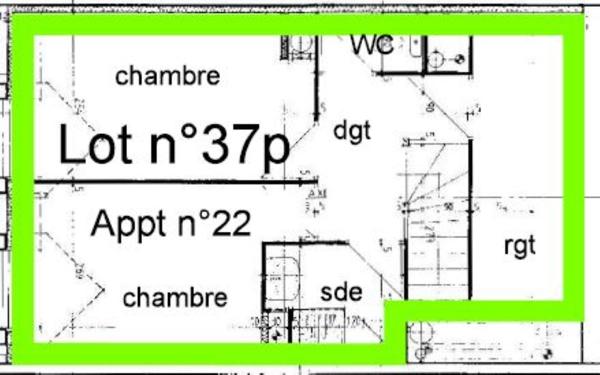 Angers – T4 en duplex avec parking
