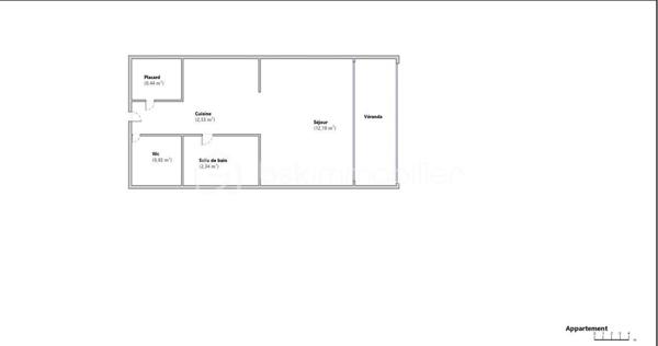 Appartement de 18,42 m²