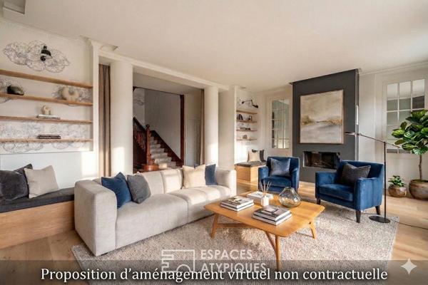 Maison bourgeoise rénovée en fond d’impasse – Tassin bourg