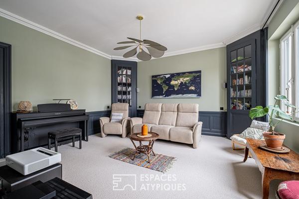Maison bourgeoise rénovée en fond d’impasse – Tassin bourg