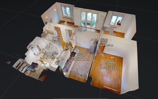 Appartement à louer    3 pièces • 71 m2 Joeuf