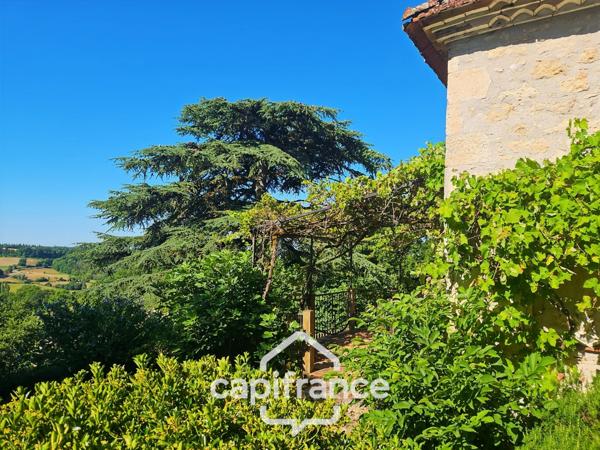 Domaine de charme, 1.7 hectares, 470 m² habitable, 20 couchages, roulotte, piscine, parc avec arbres centenaires