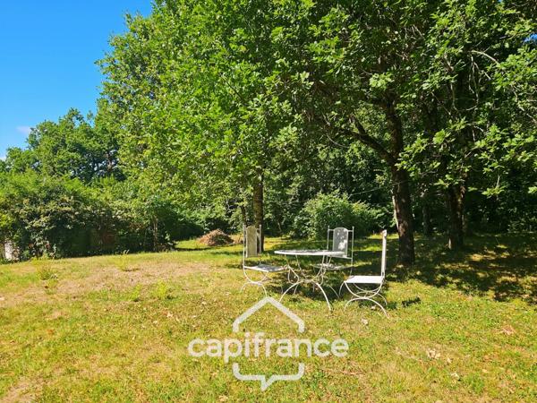Domaine de charme, 1.7 hectares, 470 m² habitable, 20 couchages, roulotte, piscine, parc avec arbres centenaires