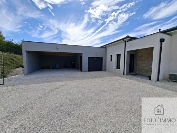 AGEN : Villa 195 m² contemporaine de 7 pièces avec vue dominante, piscine, espaces extérieurs aménagés Saint-Jean-de-Thurac (47270)