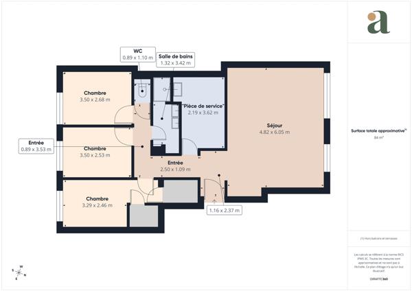 Appartement Familal 86 m² 4 pièces en vente à Saint-Mandé Sud (94160)