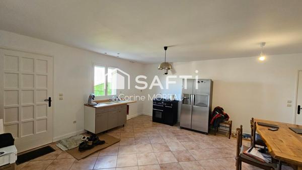 Maison de 112m²,cuisine ouverte sur séjour,3 chambres