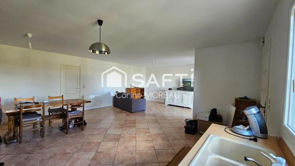 Maison de 112m²,cuisine ouverte sur séjour,3 chambres