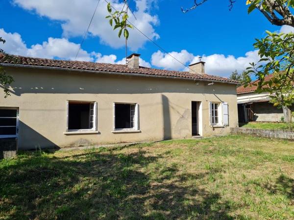 Maison à vendre 39 000 € Brossac 3 p 77 m² DPE